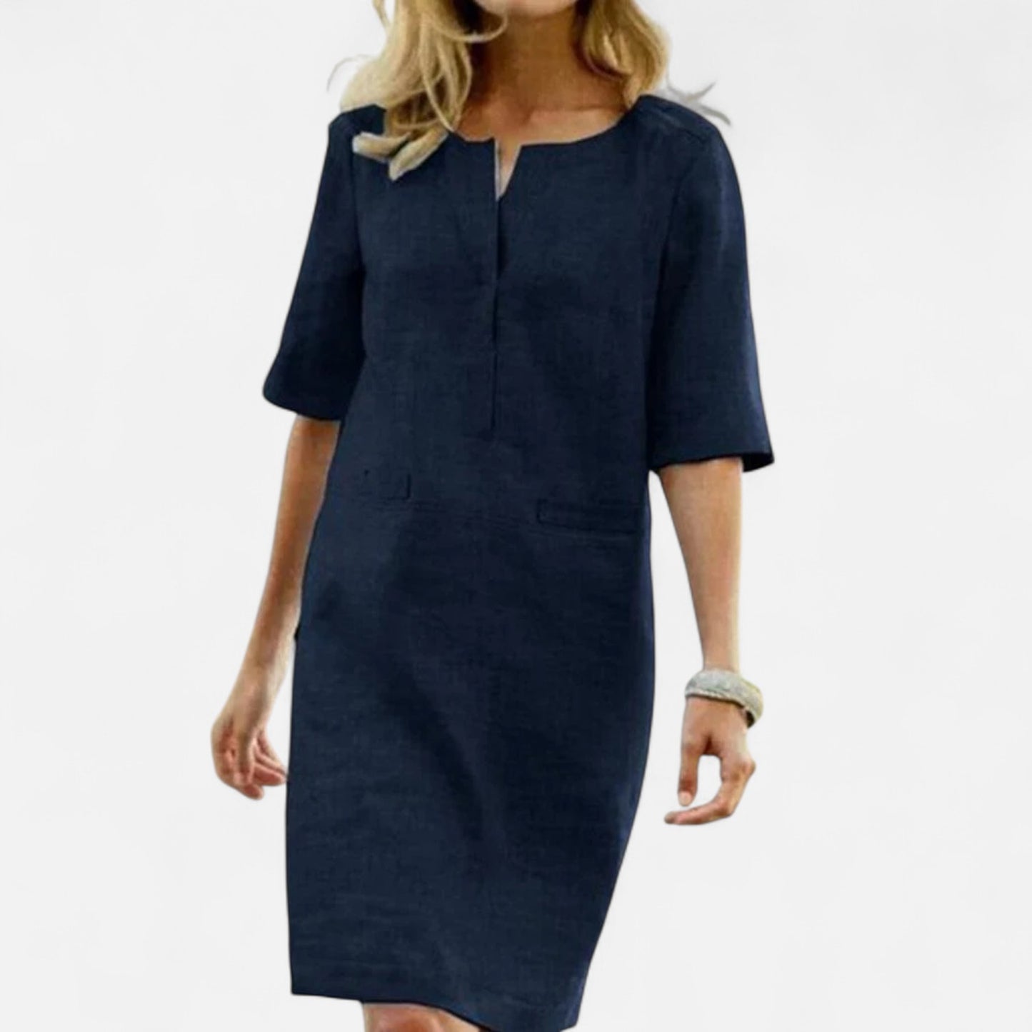 Mistrève | Robe d'Été Légère en Lin pour Femme – Fraîcheur Naturelle, Élégance Décontractée