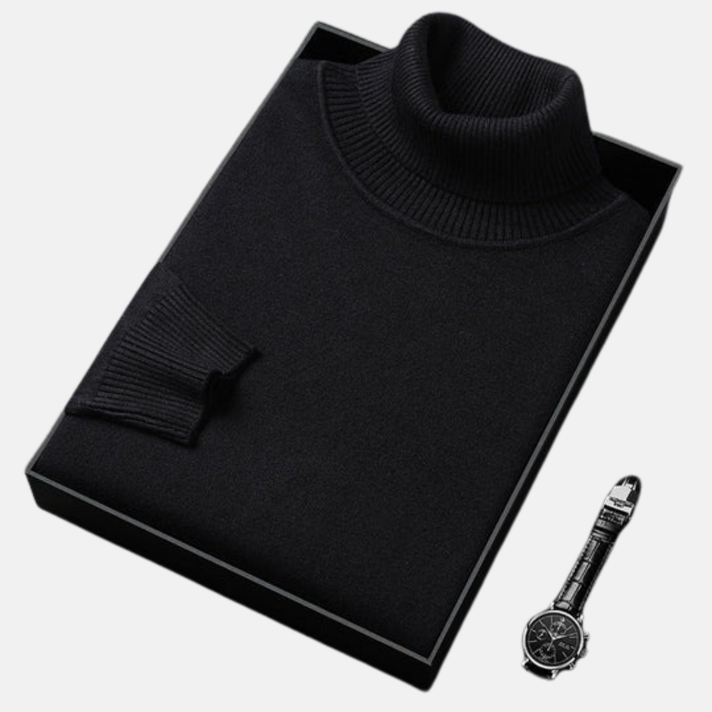 Mistrève | Pull Col Roulé Homme  – Cachemire Luxueux