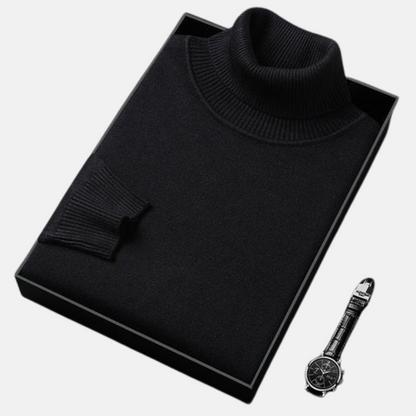 Mistrève | Pull Col Roulé Homme  – Cachemire Luxueux
