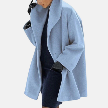 Mistrève | Manteau Femme en Laine à Large Col – Chaleur Hivernale & Élégance Intemporelle