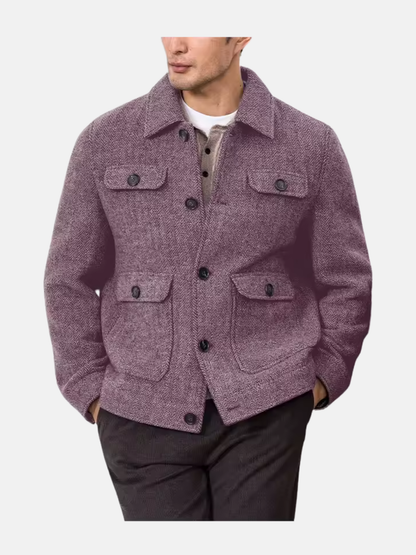 Mistrève | Herren Chevron-Muster Blazer – Klassische Eleganz und lässiger Stil
