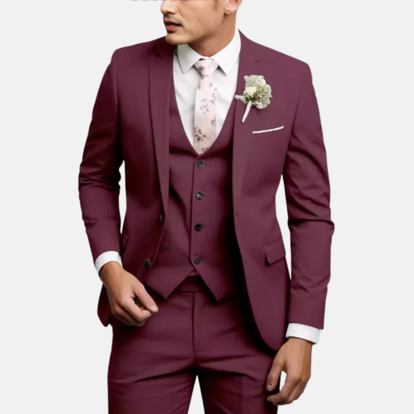 Mistrève | Costume 3 Pièces Homme Slim Fit – Élégance Moderne pour Mariages et Cérémonies