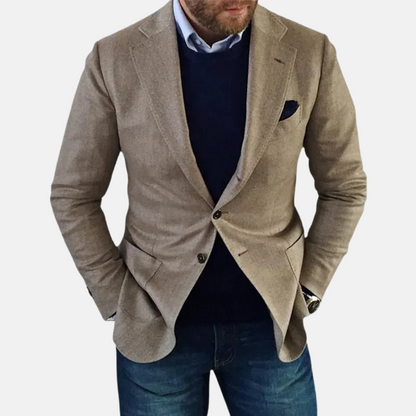 Mistrève | Blazer Homme Classique Intemporel – Élégance Discrète et Style Polyvalent
