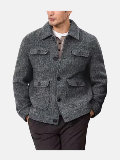 Mistrève | Herren Chevron-Muster Blazer – Klassische Eleganz und lässiger Stil