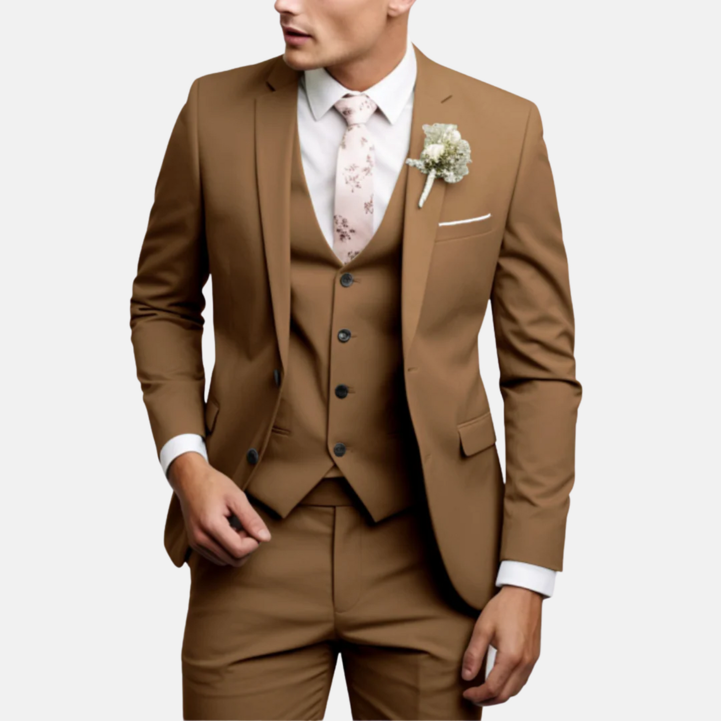 Mistrève | Costume 3 Pièces Homme Slim Fit – Élégance Moderne pour Mariages et Cérémonies