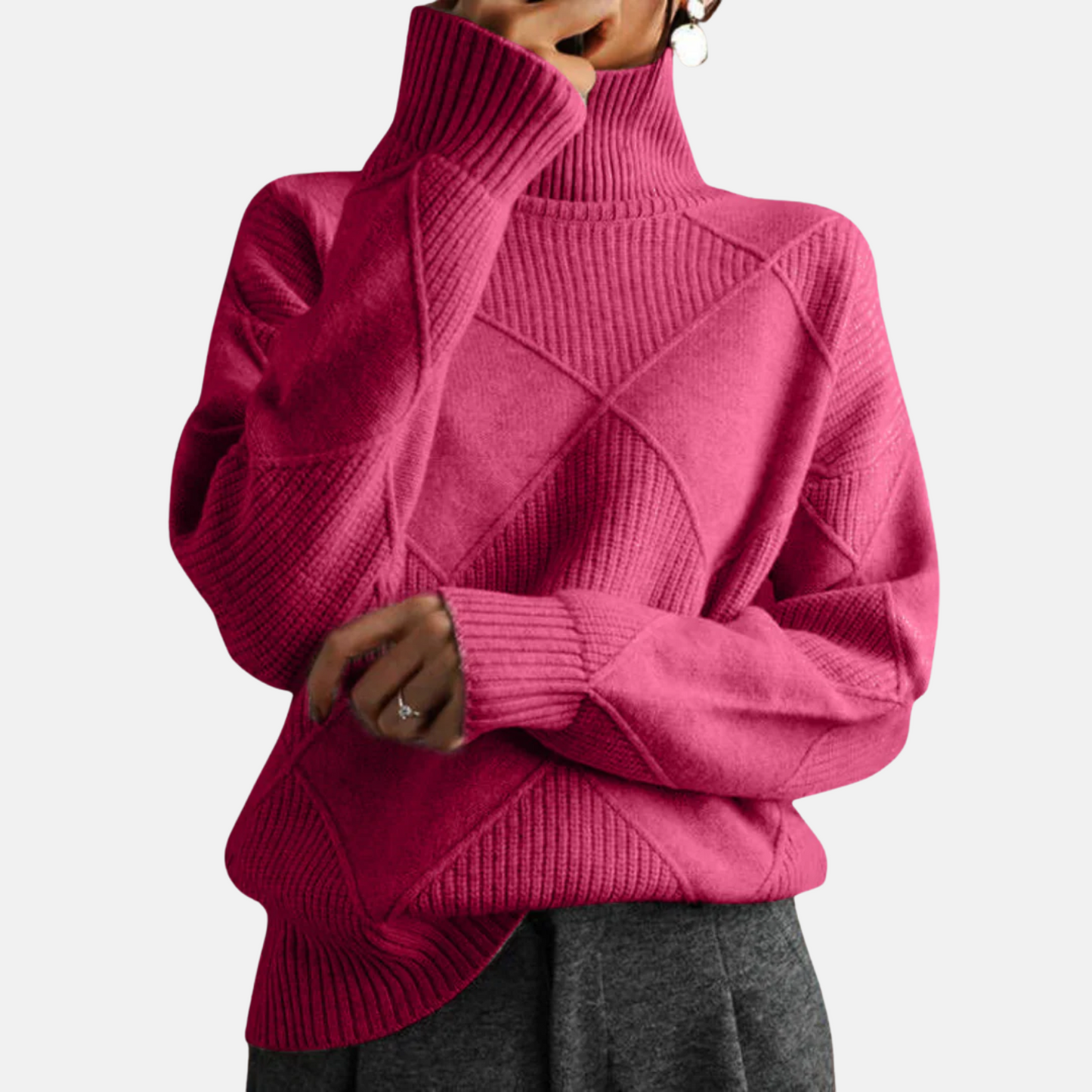 Mistrève | Pull Col Roulé Femme en Cachemire – Chaleur Douce et Élégance Moderne