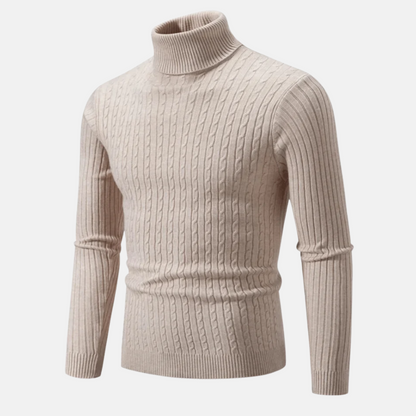 Mistrève | Pull Col Roulé Homme Élégant & Confortable – Style Classique