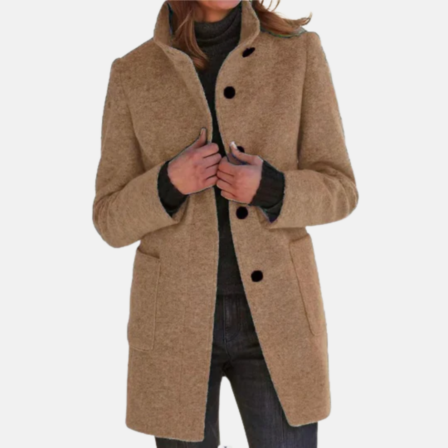 Mistrève | Manteau Femme Coupe-Vent à Col Montant