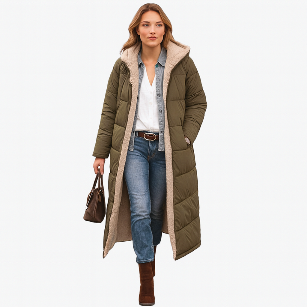 Mistrève | Manteau Long Hiver Femme – Chaleur Optimale & Élégance Intemporelle