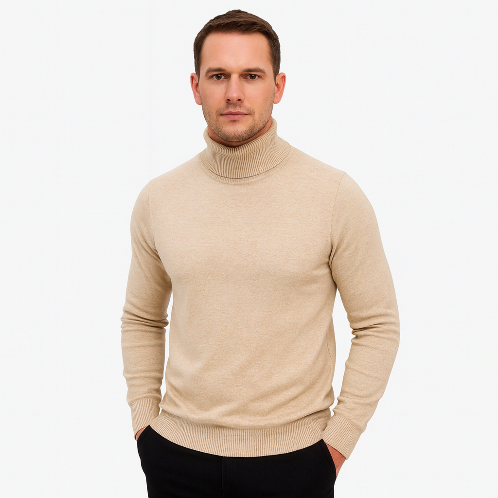 Mistrève | Pull Col Roulé Homme  – Cachemire Luxueux