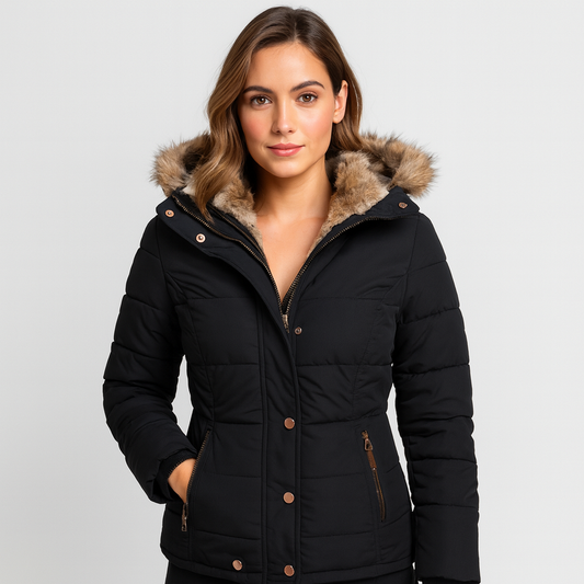 Mistrève | Veste Femme avec Col et Fourrure – Élégance et Protection Extrême