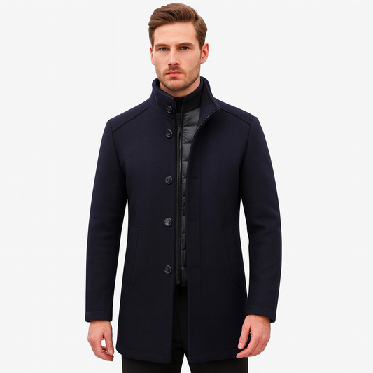 Mistrève | Manteau Long Homme à Manches Longues – Élégance Hivernale et Chaleur Intemporelle