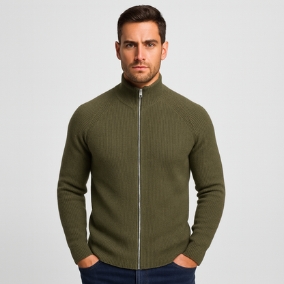 Mistrève | Cardigan Zippé Smart Casual Homme – Style Contemporain et Confort Élégant