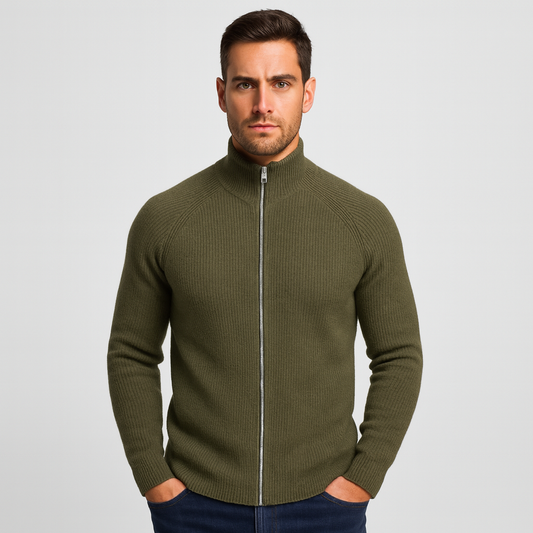 Mistrève | Cardigan Zippé Smart Casual Homme – Style Contemporain et Confort Élégant