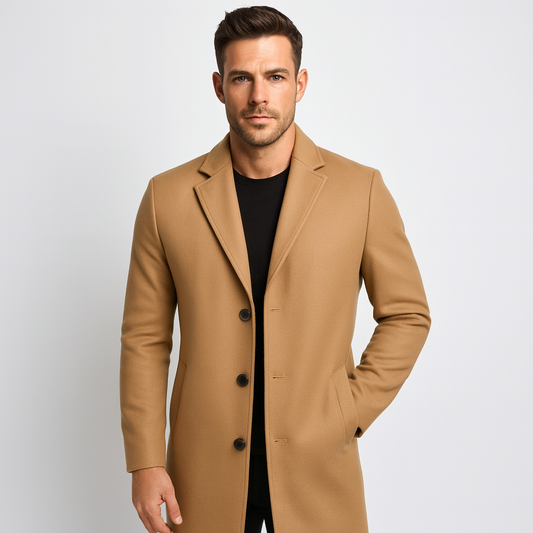 Mistrève | Manteau Long Business Homme – Élégance Coupe-Vent et Chaleur Saisonnière