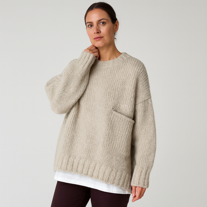Mistrève | Pull Oversize avec Poche Frontale