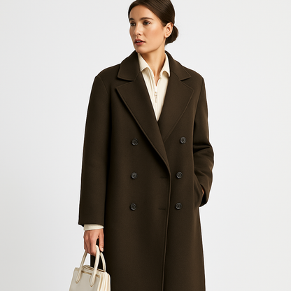 Mistrève | Trench-coat en laine mélangée – Élégance structurée, confort intemporel