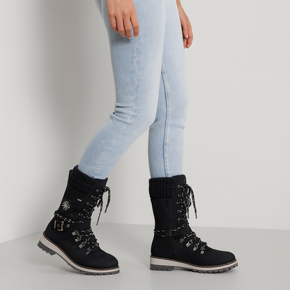 Mistrève | Bottes d’Hiver Femme à Lacets – Semelle Antidérapante