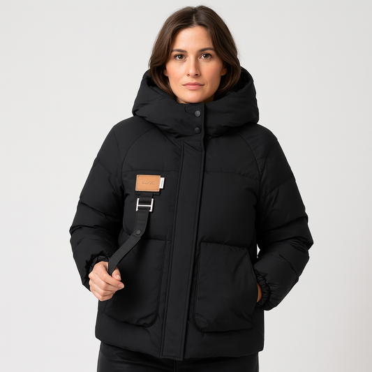 Mistrève | Veste d’Hiver Femme Matelassée Imperméable avec Capuche – Chaleur & Élégance