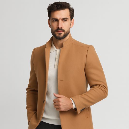 Mistrève | Manteau Long Homme Élégant – Chic Intemporel