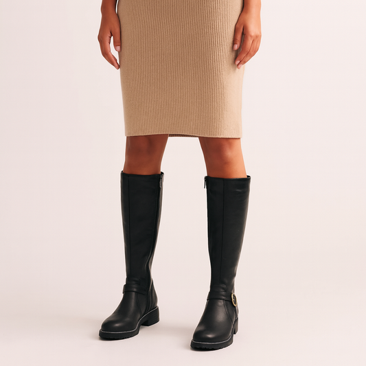Mistrève | Bottes Hiver Femme Genou – Confort Quotidien & Élégance Durable