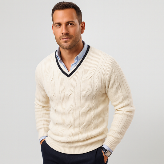 Mistrève | Pull Homme Maille Italienne – Élégance Intemporelle & Confort Luxueux