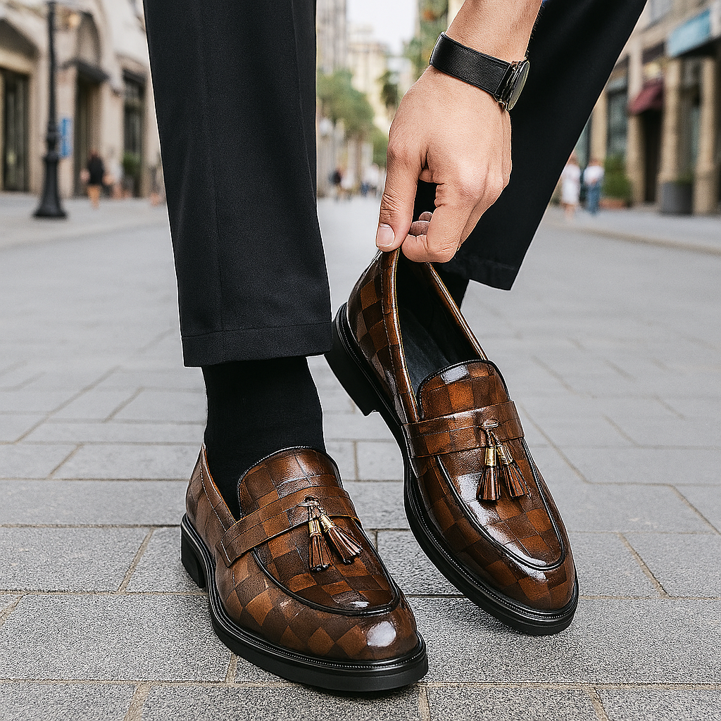 Mistrève | Mocassins en Cuir Véritable avec Glands