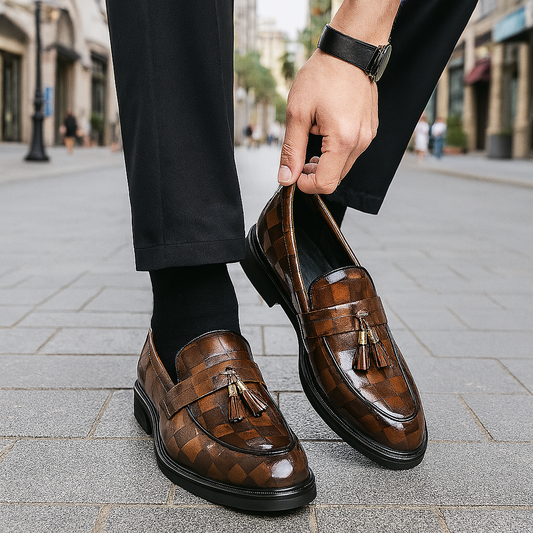 Mistrève | Mocassins en Cuir Véritable avec Glands