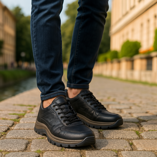 Mistrève | Men’s Orthopedic Leather Shoes – Therapeutic Comfort and Rugged Elegance
