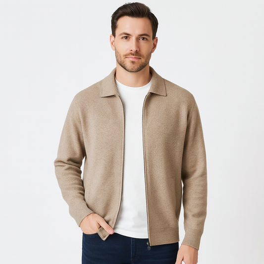 Mistrève | Gilet Zippé Homme Coupe Ajustée – Chaleur Douce et Style Raffiné