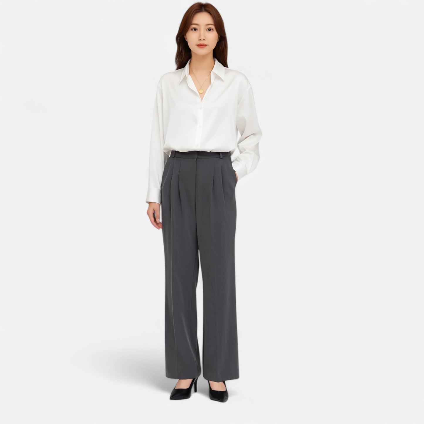 Mistrève | Satin Blouse for Women – Subtle Shine and Timeless Elegance