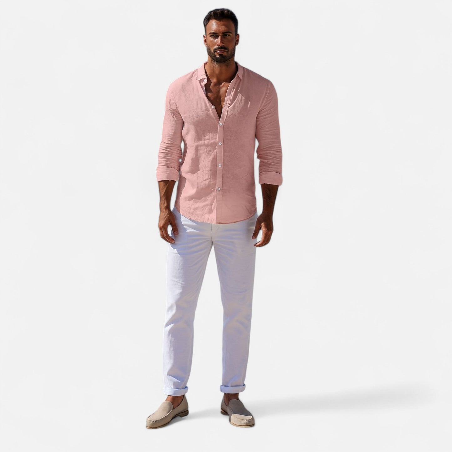 Mistrève | Chemise Homme en Lin – Élégance Légère pour l’Été