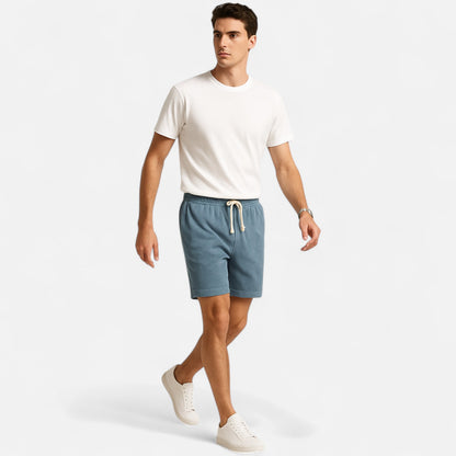 Mistrève | Short Relax Homme en Velours Côtelé – Élégance Texturée & Confort Estival