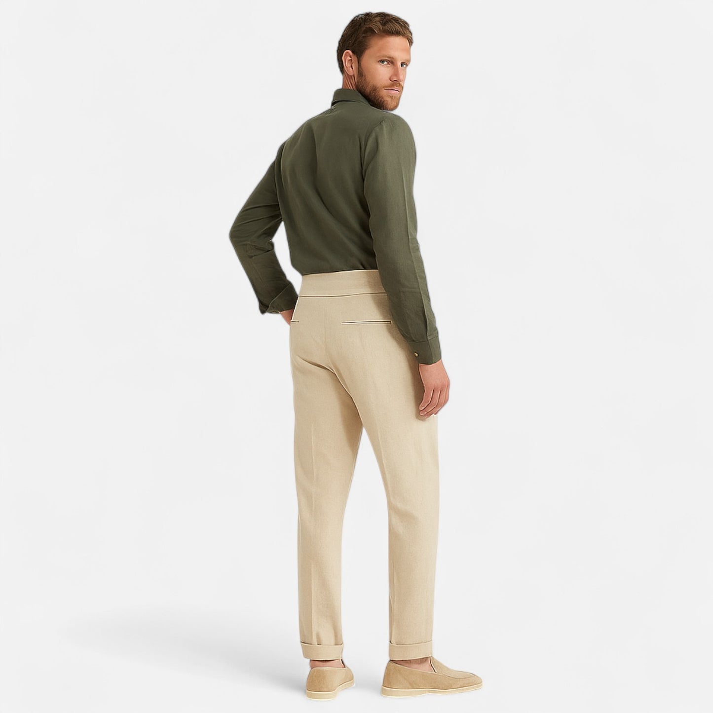 Mistrève | Pantalon Tailleur Droit pour Homme – Ligne Aristocratique, Élégance Intemporelle