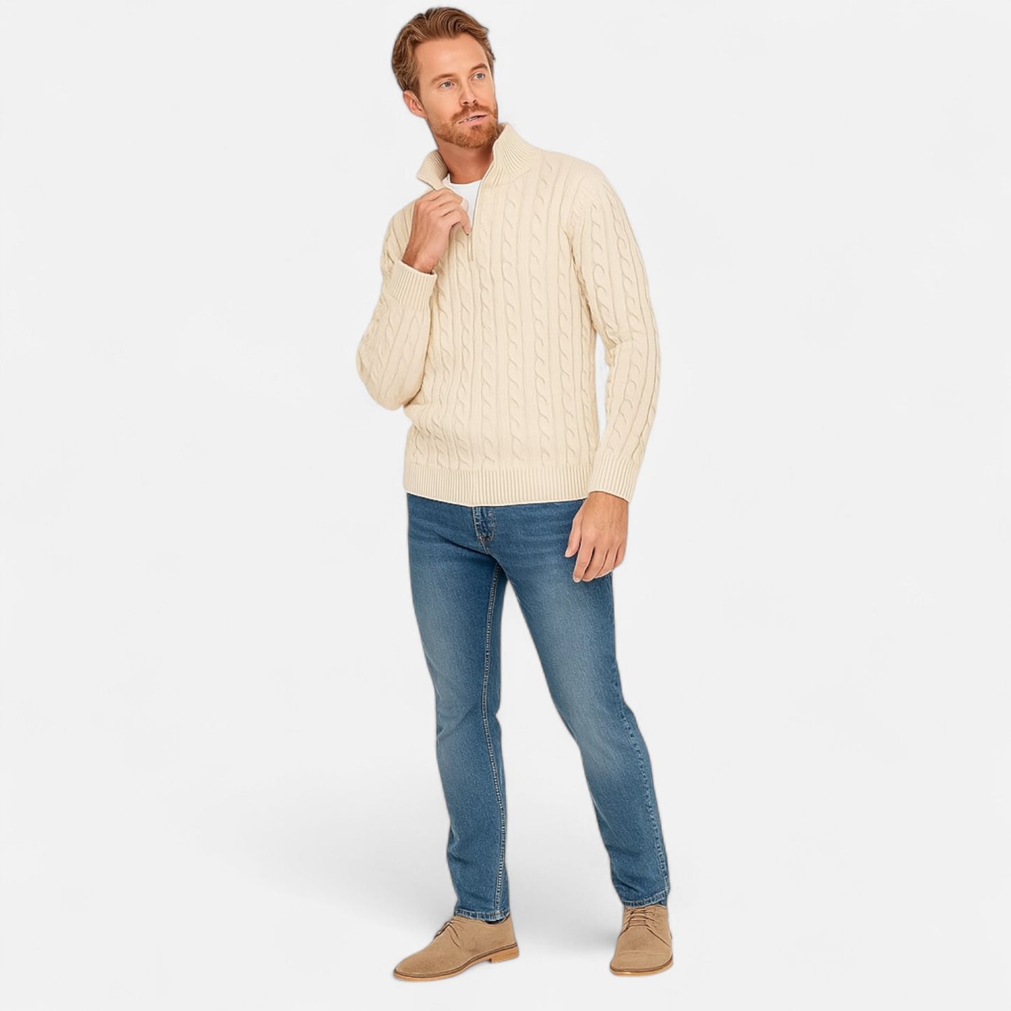 Mistrève | Pull Homme 100 % Coton – Confort Pur et Élégance Naturelle