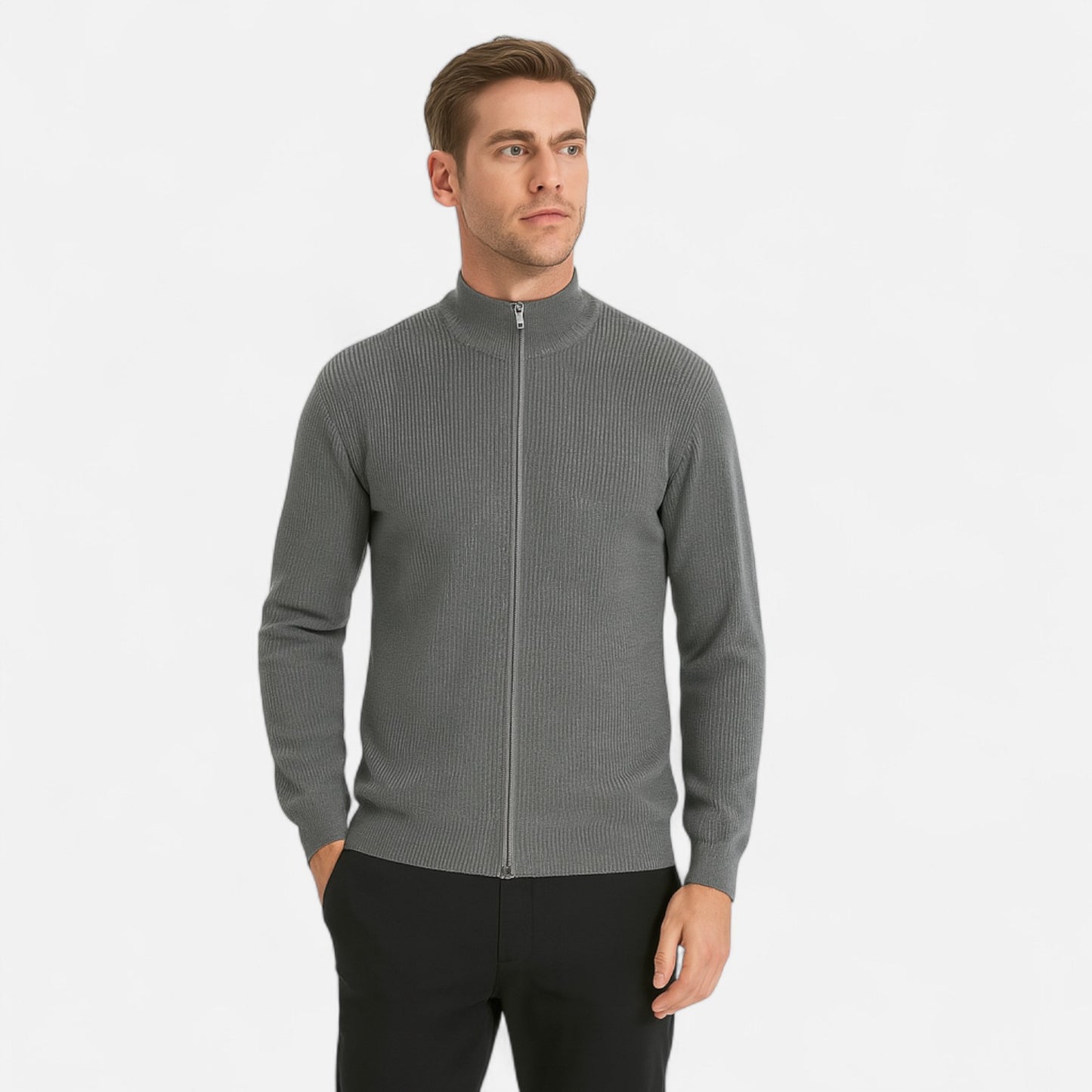 Mistrève | Cardigan Tricoté Homme – Élégance Décontractée et Chaleur Intemporelle