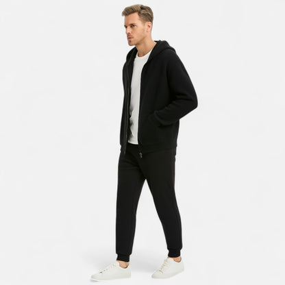 Mistrève | Haut à Capuche Zippé Homme – Confort Urbain et Style Épuré