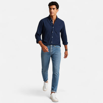 Mistrève | Chemise Homme Manche Longue Multi‑Usage – Casual Élégant, Confort Premium