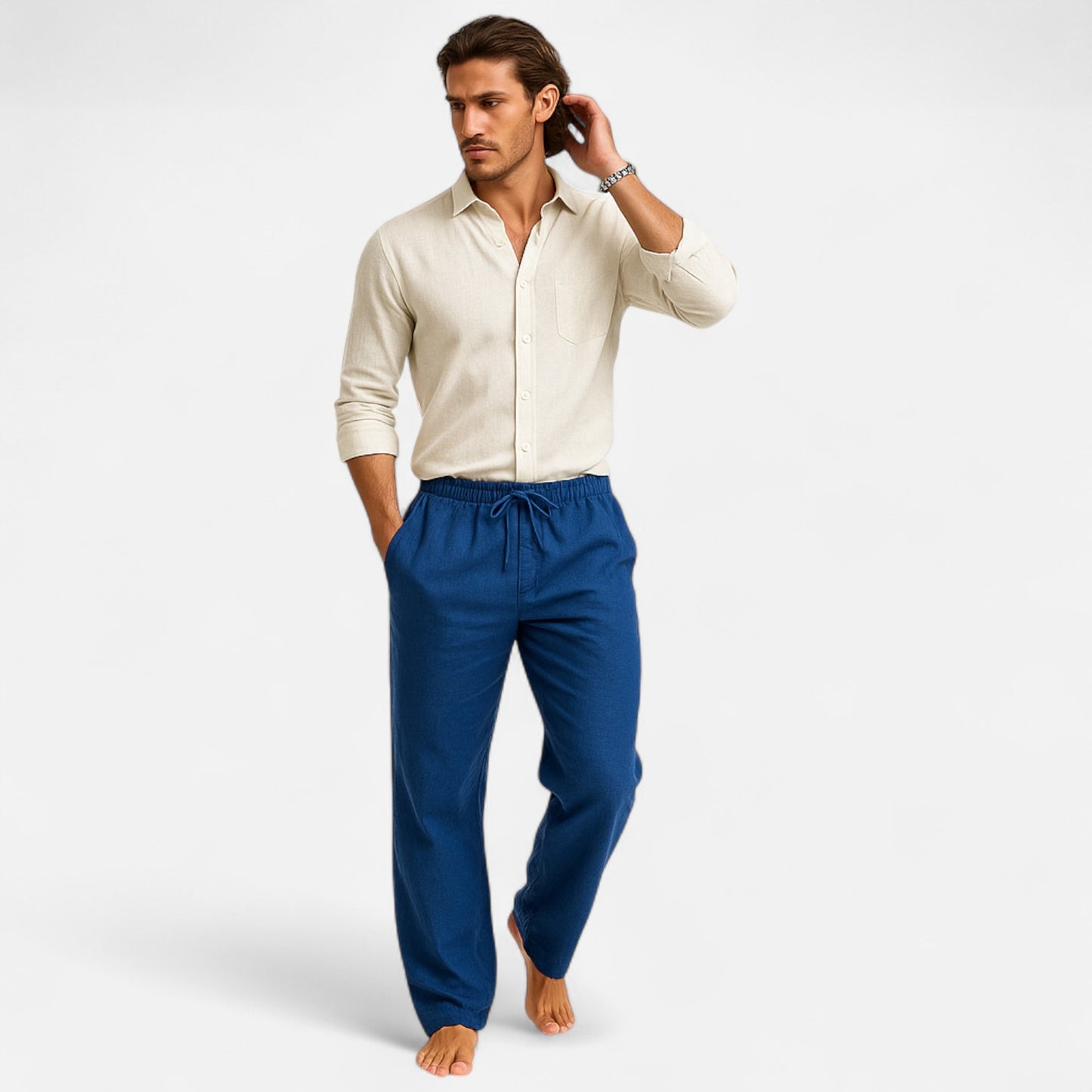 Mistrève | Pantalon Large en Lin pour Homme