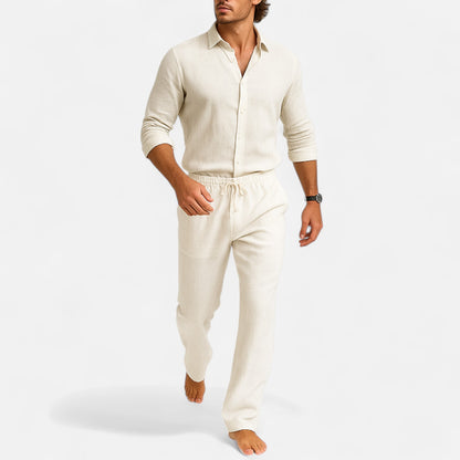 Mistrève | Pantalon Large en Lin pour Homme