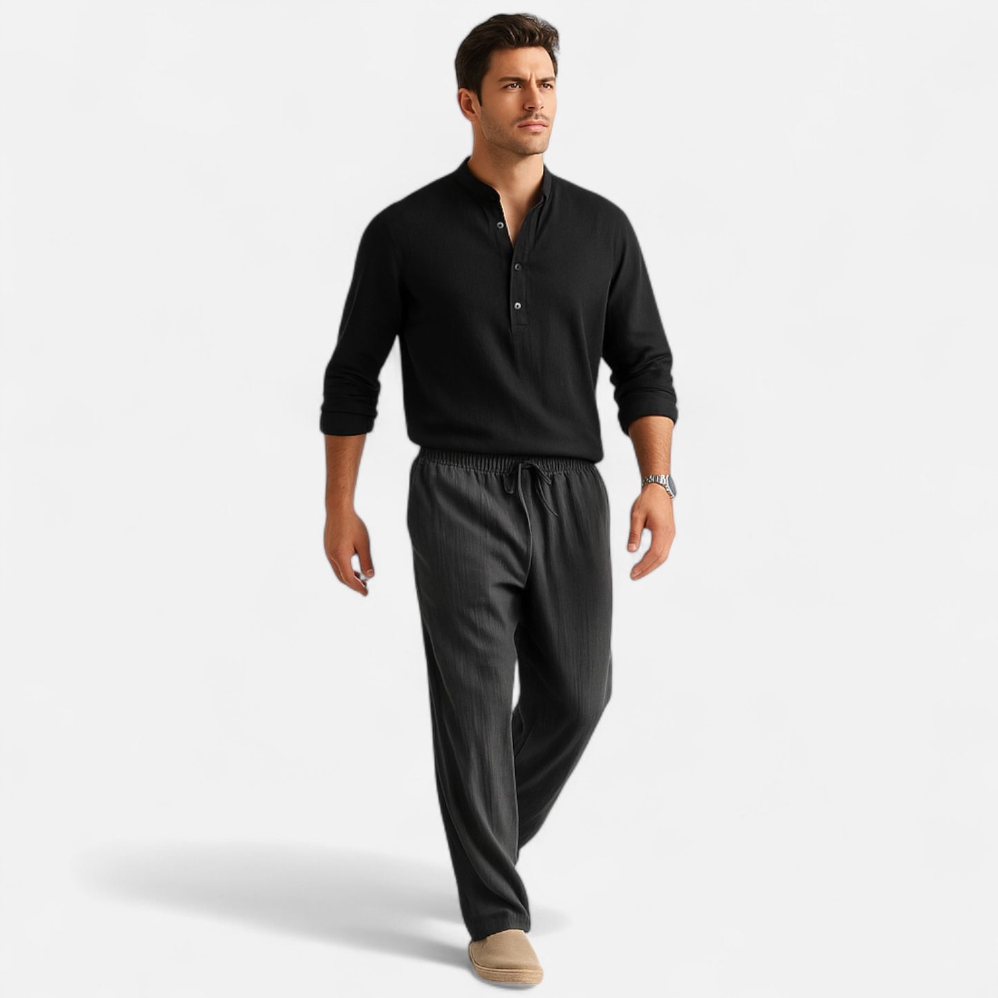 Mistrève | Pantalon en Lin pour Homme – Élégance Décontractée, Confort Naturel