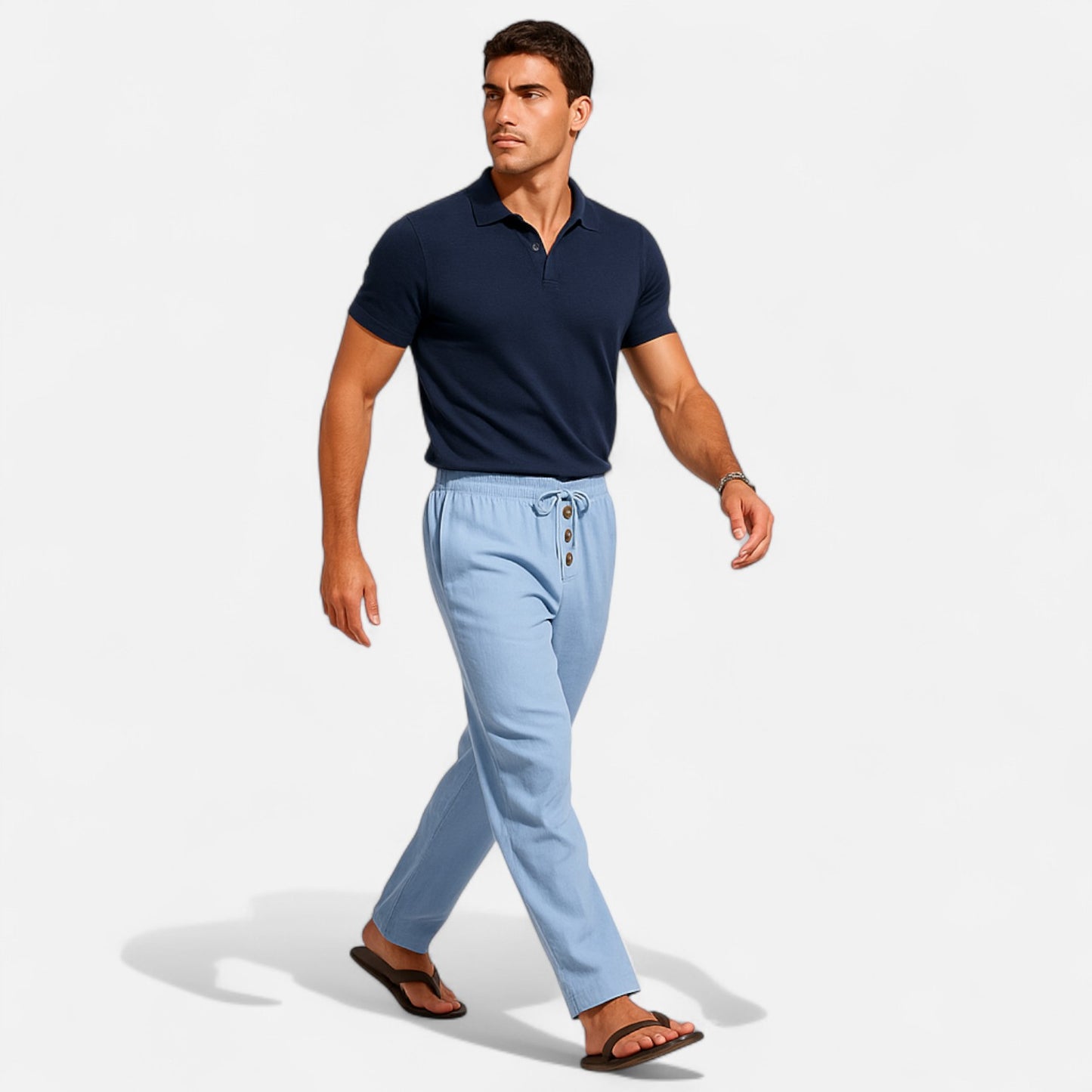 Mistrève | Pantalon en Lin pour Homme – Élégance Décontractée, Confort Naturel