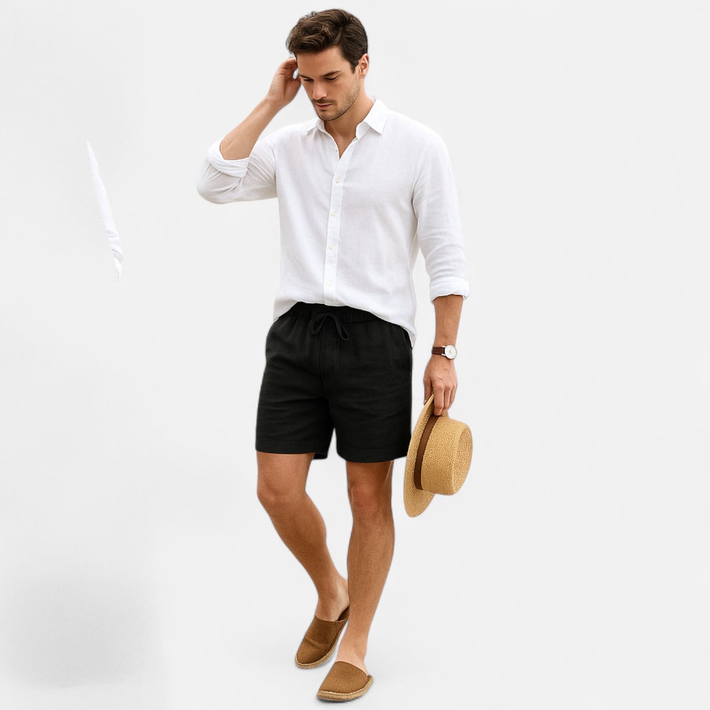 Mistrève | Short en Lin pour Homme – Élégance Décontractée, Fraîcheur Estivale