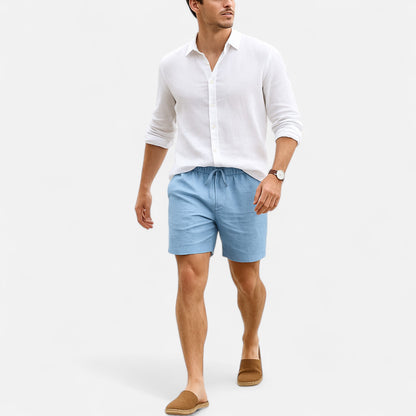 Mistrève | Short en Lin pour Homme – Élégance Décontractée, Fraîcheur Estivale