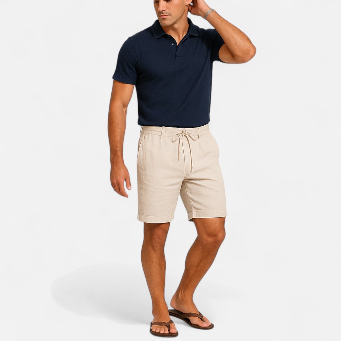 Mistrève | Short en lin pour hommes - Elégance intemporelle, confort ultime