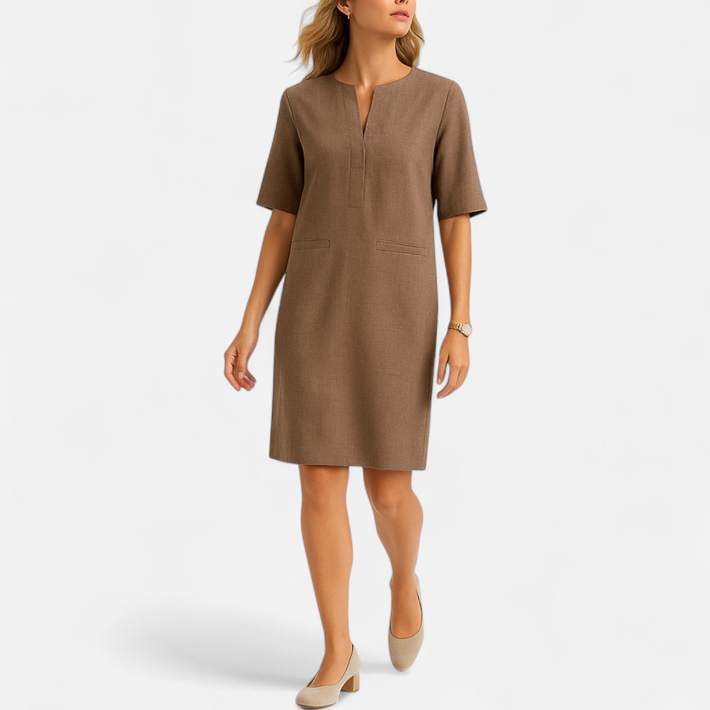 Mistrève | Robe d'Été Légère en Lin pour Femme – Fraîcheur Naturelle, Élégance Décontractée