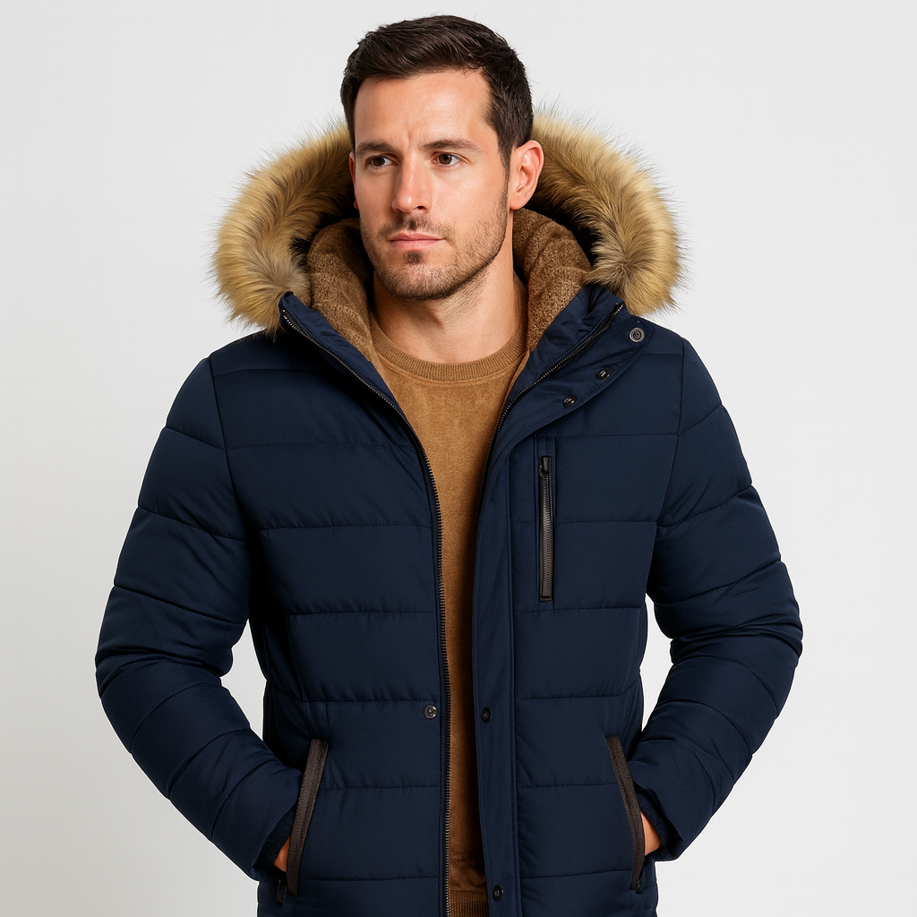 Mistrève | Veste Homme Hiver à Capuche Amovible – Style Outdoor & Protection Thermique