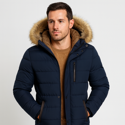 Mistrève | Veste Homme Hiver à Capuche Amovible – Style Outdoor & Protection Thermique