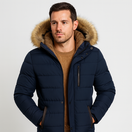 Mistrève | Veste Homme Hiver à Capuche Amovible – Style Outdoor & Protection Thermique