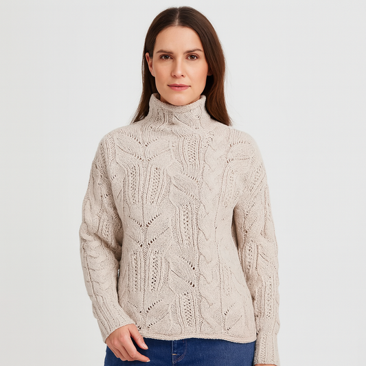 Mistrève | Pull femme en laine et cachemire – Chaleur raffinée et élégance moderne